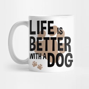 Life Is Better With A Dog Lover Funny Quote Pet Mug